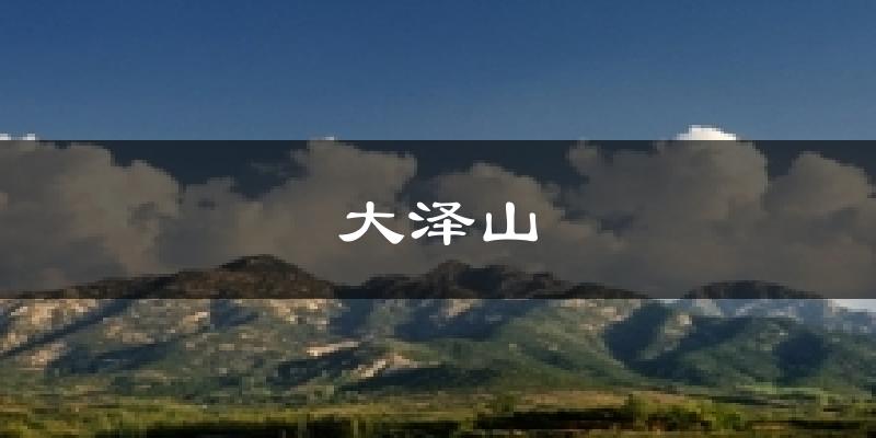 大泽山今日天气