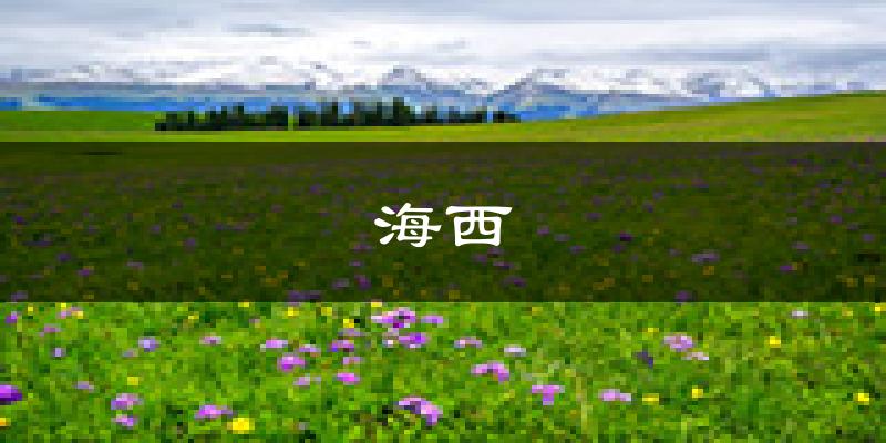 海西天气预报未来一周