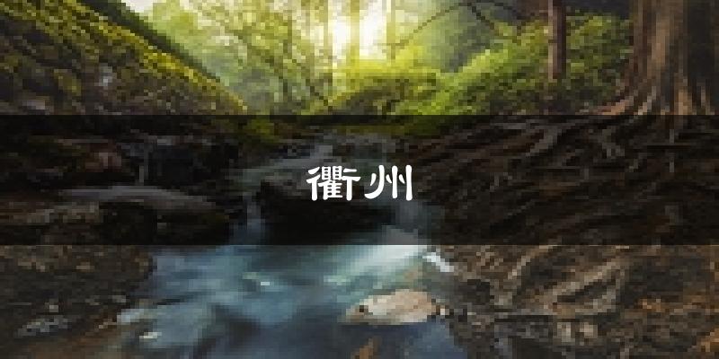 衢州天气预报未来一周