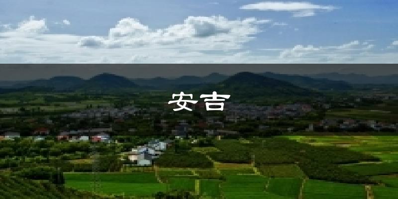 安吉今日天气