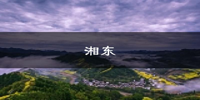 萍乡湘东天气预报未来一周